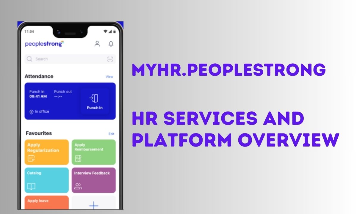 Myhr.peoplestrong: HR Services And Platform Overview